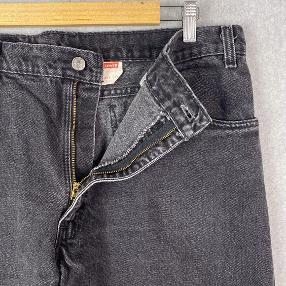 Vintage Levis Mens 38x32 Orange Tab Black 550 Jeans Made in USA - Picture 4 of 11